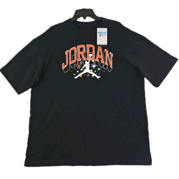 Jordan Michael Jordan~Woman Size M~Black Oversized Fit Active T-shirt Cotton NWT - Picture 11 of 14